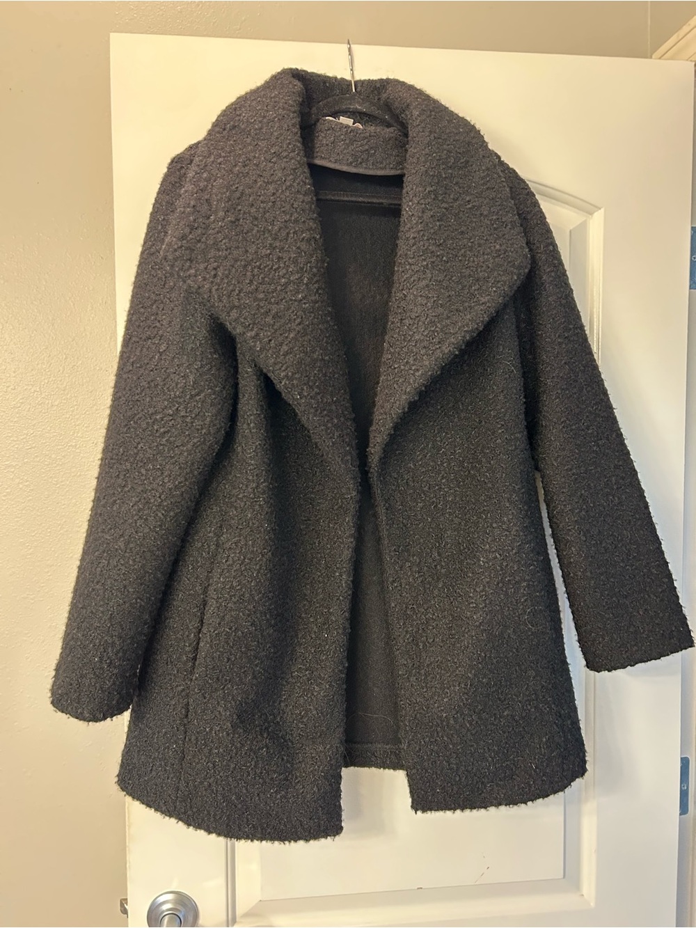 LOFT Women's Teddy Bouclé Pea Coat - Charcoal Gray